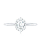 Rosec Jewels-Minimal Real Diamond Engagement Ring with Halo