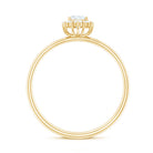 Rosec Jewels-Minimal Real Diamond Engagement Ring with Halo