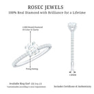 Minimalist Diamond Classic Engagement Ring Natural - ( HI-SI ) - Rosec Jewels