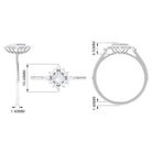 Rosec Jewels-Designer Diamond Engagement Ring with Halo