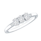 Rosec Jewels-Lab Grown Oval Diamond 3 Stone Engagement Ring
