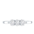 Rosec Jewels-Lab Grown Oval Diamond 3 Stone Engagement Ring