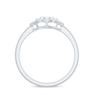 Real Diamond Engagement Ring with Halo Natural - ( HI-SI ) - Rosec Jewels
