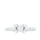 Certified Real Diamond Promise Ring Natural - ( HI-SI ) - Rosec Jewels