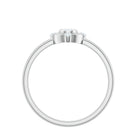 Natural Pear Shaped Diamond Cluster Engagement Ring Natural - ( HI-SI ) - Rosec Jewels