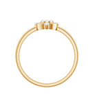 Natural Pear Shaped Diamond Cluster Engagement Ring Natural - ( HI-SI ) - Rosec Jewels