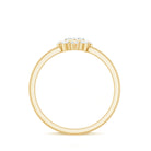 Minimal Diamond Heart Promise Ring for Valentines Day Natural - ( HI-SI ) - Rosec Jewels
