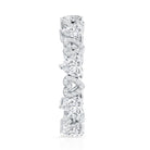 Certified Lab Grown Diamond Heart Wedding Band Lab - ( EF-VS ) - Rosec Jewels