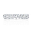 Certified Lab Grown Diamond Heart Wedding Band Lab - ( EF-VS ) - Rosec Jewels