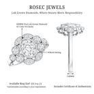 Rosec Jewels-Certified Lab Grown Diamond Oval Engagement Ring