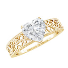 2 Carat Lab Grown Diamond Heart Engagement Ring Lab - ( EF-VS ) - Rosec Jewels