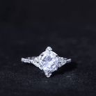 8 mm Lab Grown Diamond Vintage Inspired Engagement Ring Lab - ( EF-VS ) - Rosec Jewels