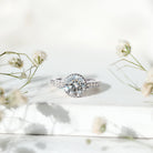 Certified Bezel Set Lab Grown Diamond Engagement Ring With Side Stones Lab - ( EF-VS ) - Rosec Jewels