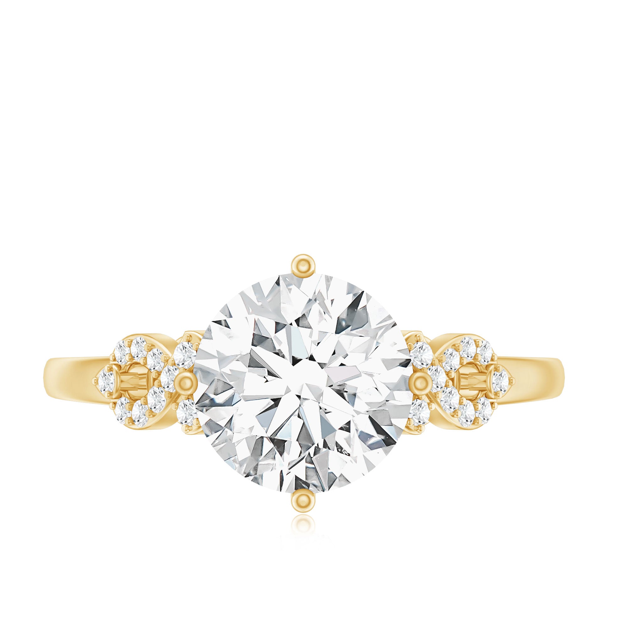 Rosec Jewels-Certified 2 Carat Lab Grown Diamond Solitaire Engagement Ring