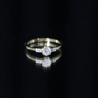 Certified 5 MM Lab Grown Diamond Non Traditional Engagement Ring Lab - ( EF-VS ) - Rosec Jewels