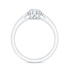 Certified 6X8 MM Oval Lab Grown Diamond Solitaire Engagement Ring Lab - ( EF-VS ) - Rosec Jewels