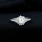 Rosec Jewels-Certified 1 Carat Lab Grown Diamond Halo Engagement Ring