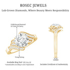 Rosec Jewels-Certified 8 MM Lab Grown Diamond Unique Engagement Ring