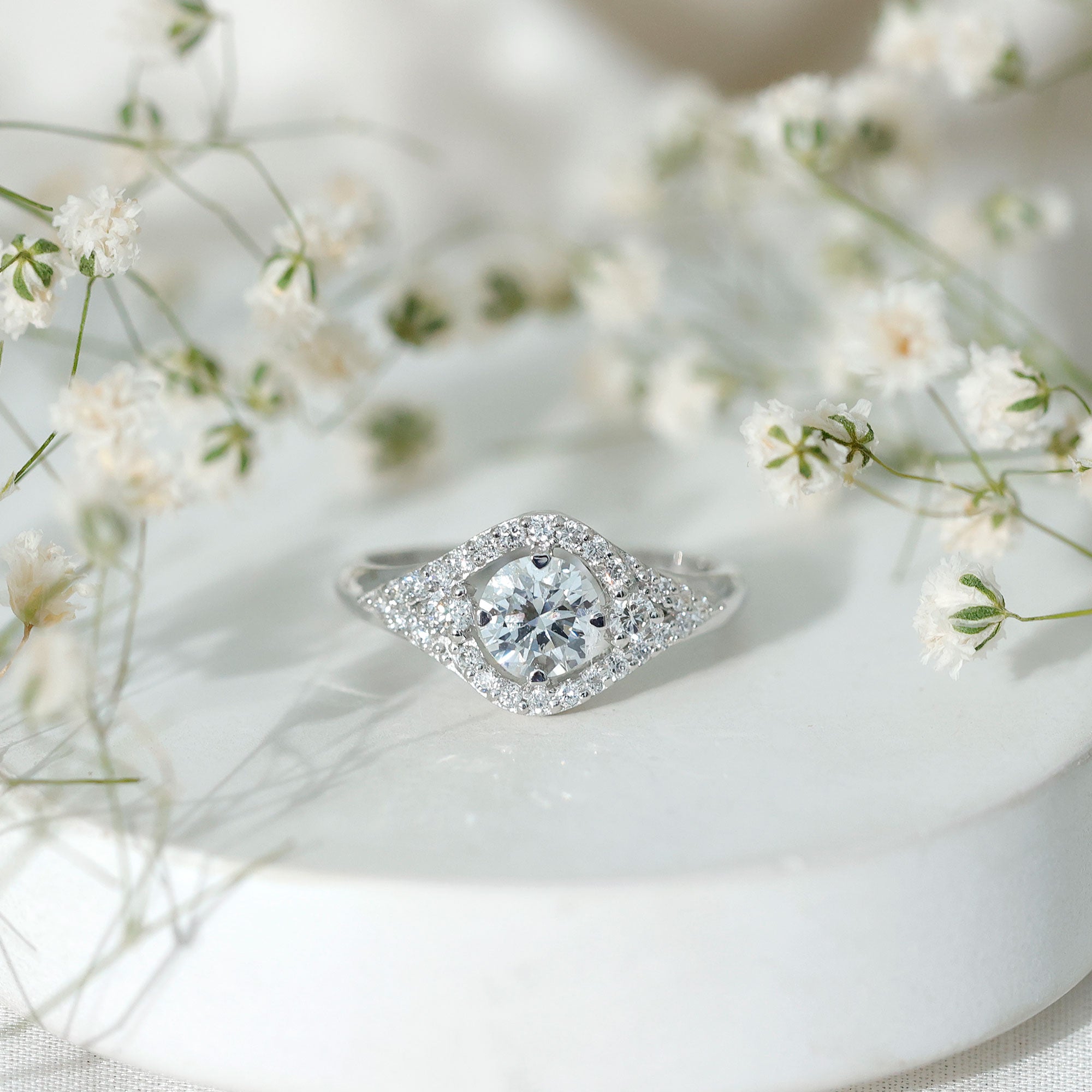 Rosec Jewels-Certified 6 MM Lab Grown Diamond Classic Engagement Ring