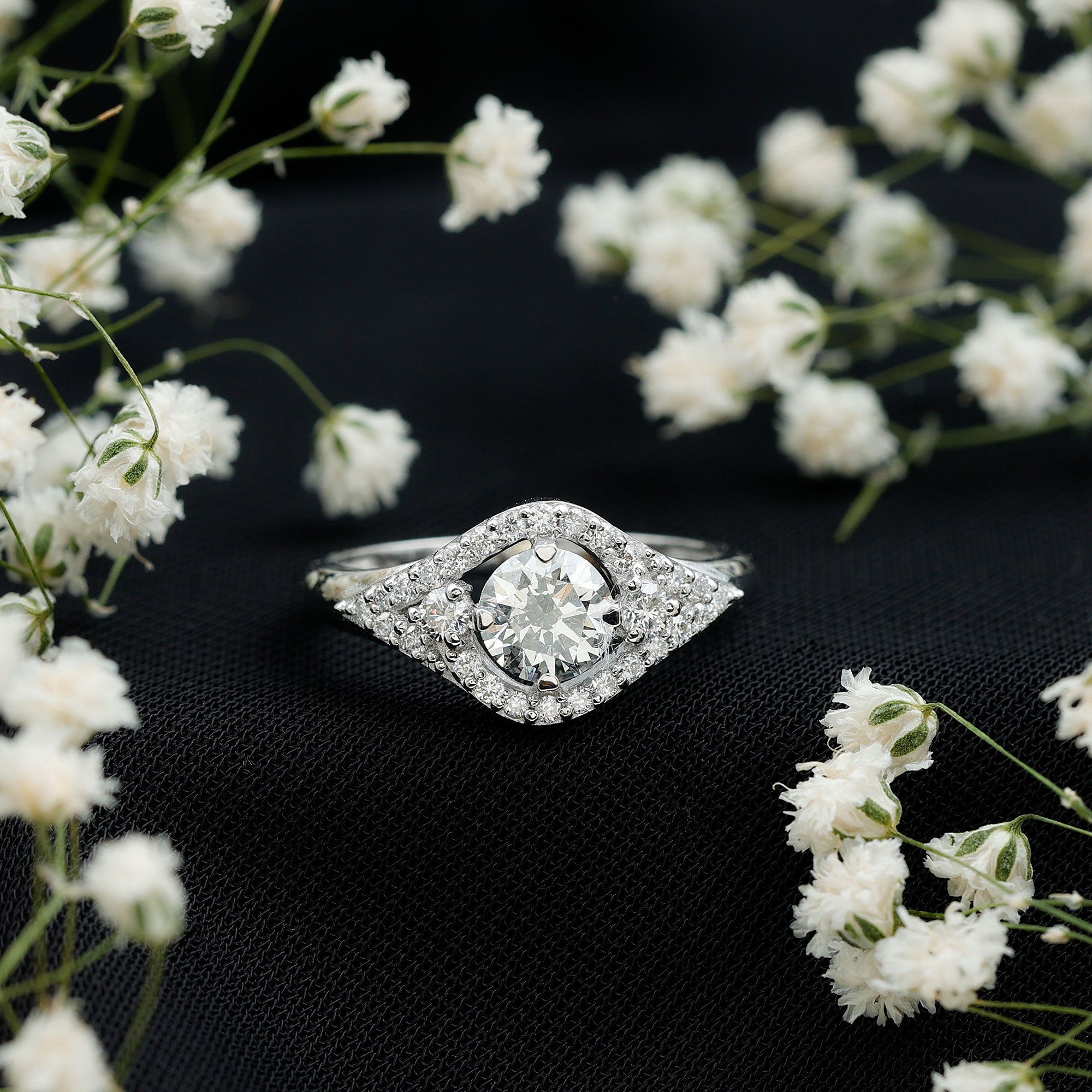 Rosec Jewels-Certified 6 MM Lab Grown Diamond Classic Engagement Ring