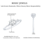 6 MM Lab Grown Diamond Solitaire Engagement Ring Lab - ( EF-VS ) - Rosec Jewels