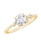 6 MM Lab Grown Diamond Solitaire Engagement Ring Lab - ( EF-VS ) - Rosec Jewels