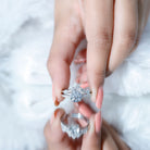 Certified Lab Grown Diamond Bridal Ring Set For Women Lab - ( EF-VS ) - Rosec Jewels