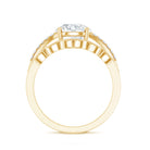 Certified Lab Grown Diamond Engagement Ring With Ring Guard Lab - ( EF-VS ) - Rosec Jewels