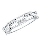 Certified Lab Grown Diamond Wedding Anniversary Ring For Women Lab - ( EF-VS ) - Rosec Jewels
