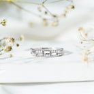 Certified Lab Grown Diamond Wedding Anniversary Ring For Women Lab - ( EF-VS ) - Rosec Jewels