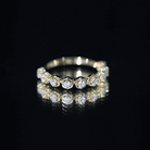 Certified Lab Grown Diamond Half Eternity Anniversary Ring Lab - ( EF-VS ) - Rosec Jewels