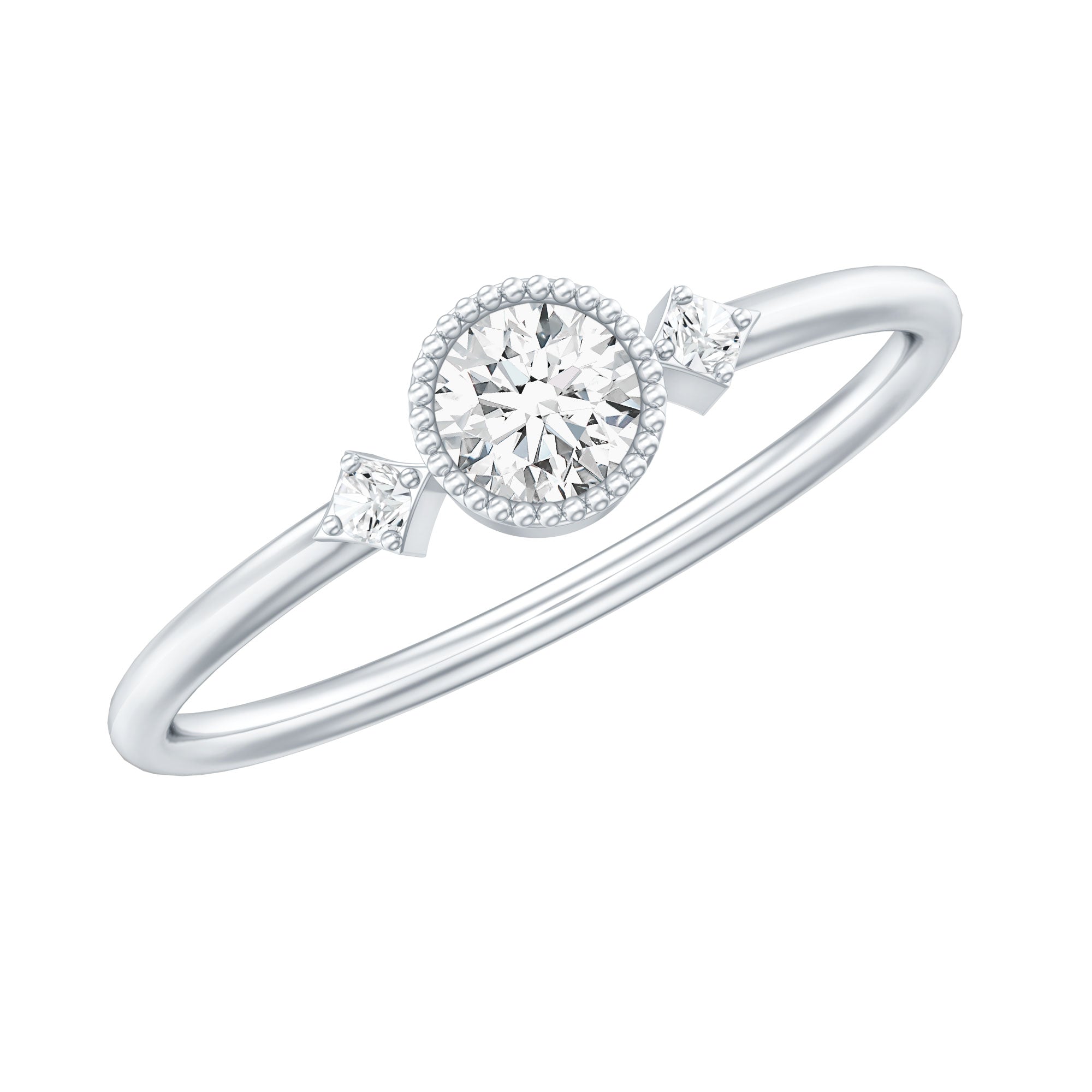 Rosec Jewels-Certified Lab Grown Diamond Solitaire Promise Ring