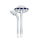 Certified 7 MM Lab Grown Diamond Engagement Ring with Enhancer Lab - ( EF-VS ) - Rosec Jewels