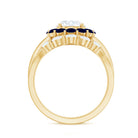 Certified 7 MM Lab Grown Diamond Engagement Ring with Enhancer Lab - ( EF-VS ) - Rosec Jewels