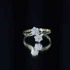 Rosec Jewels-Certified Lab Grown Diamond Flower Wrap Engagement Ring