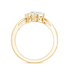 Certified Lab Grown Diamond Designer 2 Stone Engagement Ring Lab - ( EF-VS ) - Rosec Jewels