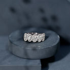 Rosec Jewels-Certified Oval Lab Grown Diamond Designer Eternity Ring