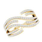 Certified Lab Grown Diamond Wide Wedding Band Lab - ( EF-VS ) - Rosec Jewels