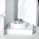Certified Lab Grown Diamond Wide Wedding Band Ring Lab - ( EF-VS ) - Rosec Jewels