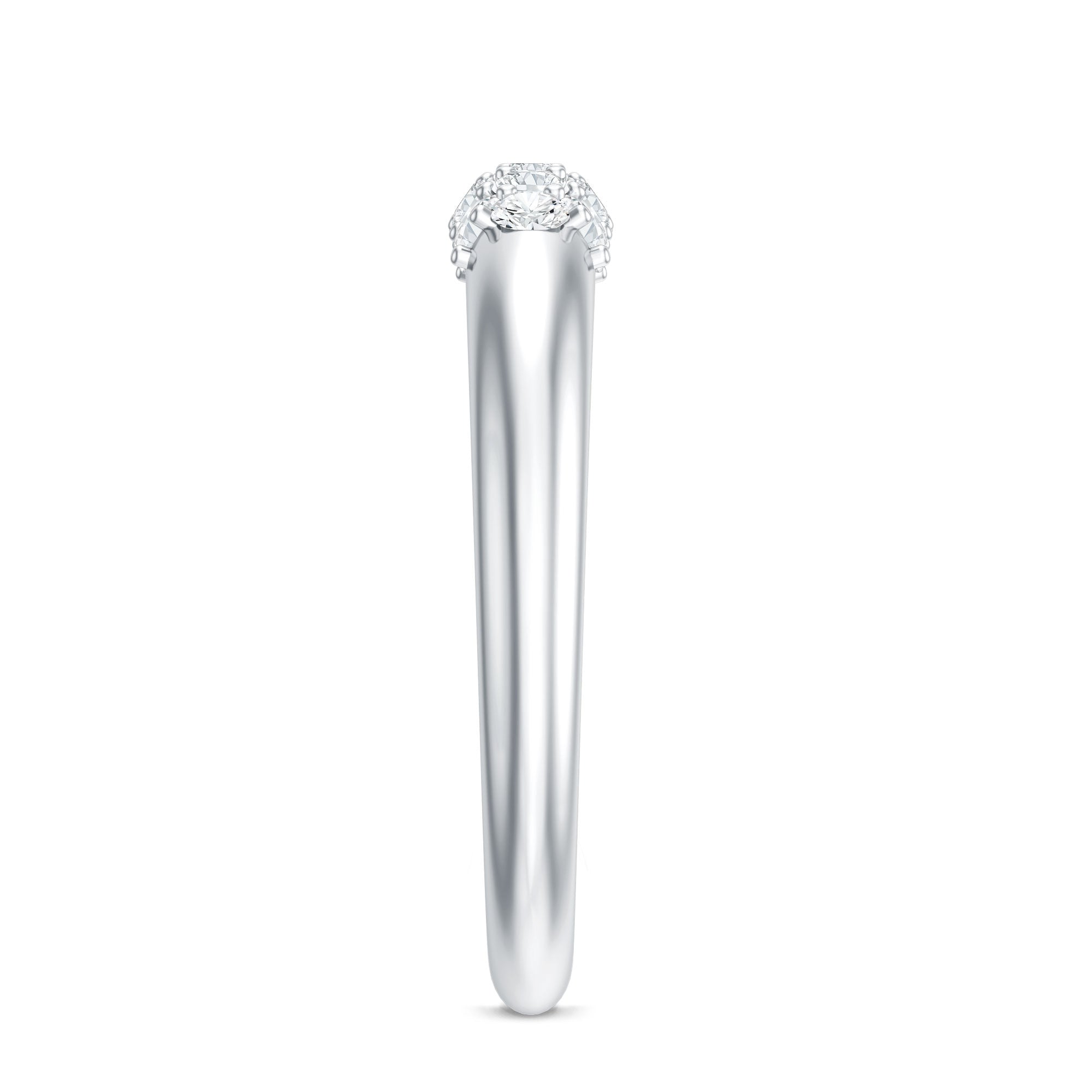 Certified Lab Grown Diamond Anniversary Ring Lab - ( EF-VS ) - Rosec Jewels