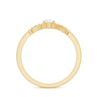Certified Lab Grown Diamond Minimalist Promise Ring For Women Lab - ( EF-VS ) - Rosec Jewels