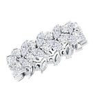 Certified Lab Grown Diamond Leaf Wedding Band Lab - ( EF-VS ) - Rosec Jewels