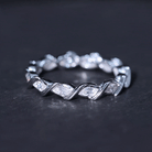 Certified Lab Grown Diamond Wedding Anniversary Ring Lab - ( EF-VS ) - Rosec Jewels