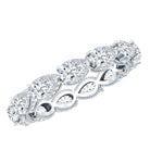 Certified Pear Shape Lab Grown Diamond Eternity Ring Lab - ( EF-VS ) - Rosec Jewels