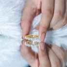 Certified Pear Shape Lab Grown Diamond Eternity Ring Lab - ( EF-VS ) - Rosec Jewels