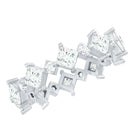 Certified Princess Cut Lab Grown Diamond Eternity Wedding Ring Lab - ( EF-VS ) - Rosec Jewels