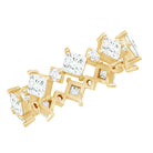 Certified Princess Cut Lab Grown Diamond Eternity Wedding Ring Lab - ( EF-VS ) - Rosec Jewels