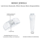 Brilliant Cut Lab Grown Diamond Engagement Ring for Men Lab - ( EF-VS ) - Rosec Jewels