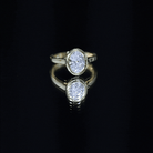 Certified 6X8 MM Lab Grown Diamond Bezel Set Engagement Ring Lab - ( EF-VS ) - Rosec Jewels
