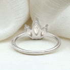 Marquise Cut Lab Grown Diamond 3 Stone Engagement Ring Lab - ( EF-VS ) - Rosec Jewels